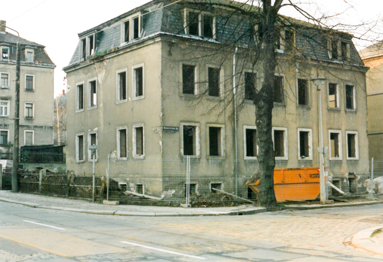 1993 Dresden Rudolf-Renner-Straße vor der Sanierung